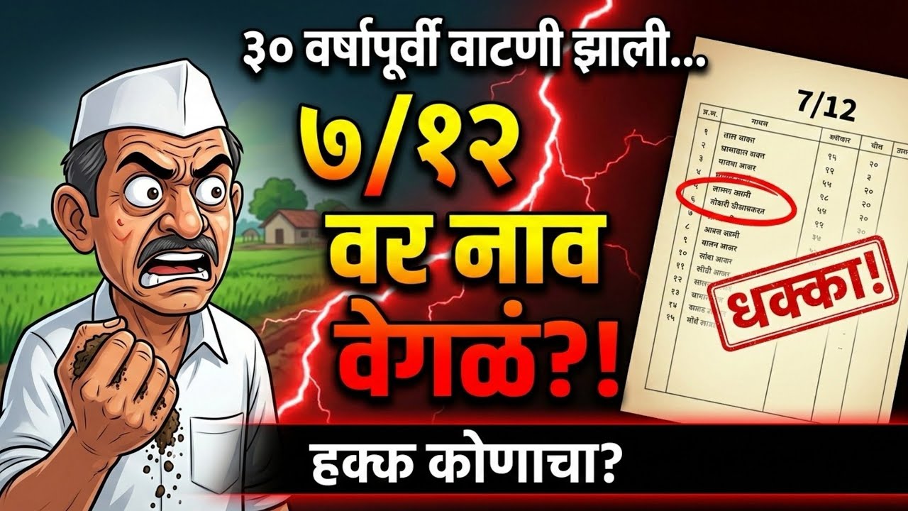 ३० वर्षांपूर्वी वाटणी झाली, पण ७/१२ वर नाव वेगळं, ताबा वेगळा! कायदेशीर हक्क कोणाचा? |Info In Marathi