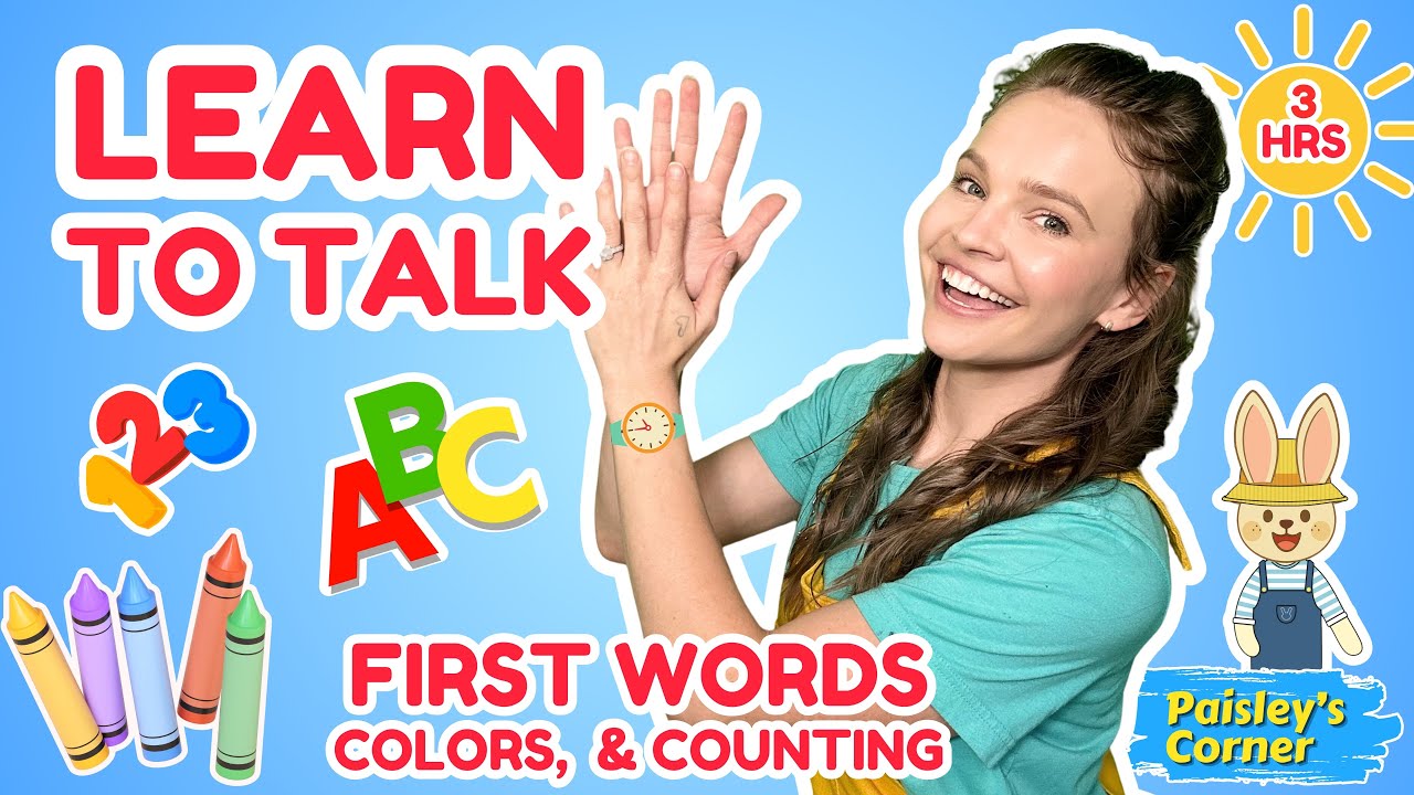 Learn to Talk for Toddlers with Silly Miss Lily | First Words, Counting, Weather, Colors & More 