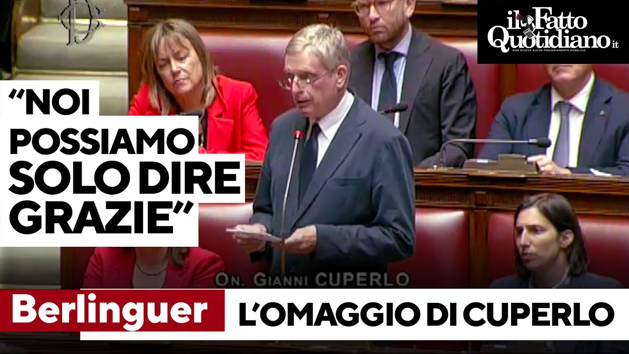 Berlinguer, l'omaggio della Camera. Cuperlo: 