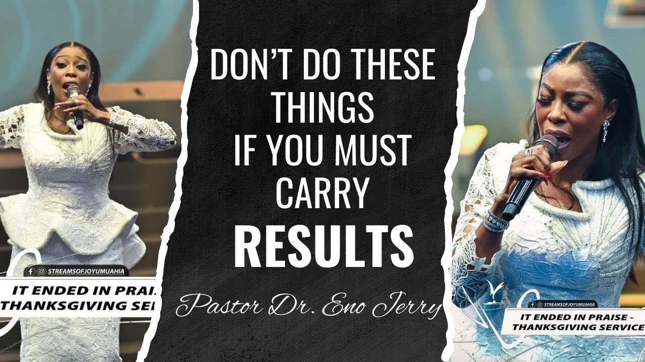 LISTEN TO THIS; IF YOU MUST CARRY AN EVIDENCE IN EVERY AREA OF YOUR LIFE | PST. DR. ENO JERRY