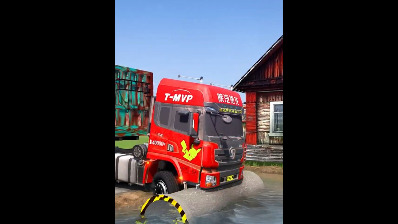 Spintires：MudRunner Truck mod Gameplay Ep501 #spintires #mudrunner   #simulation #drivingskills