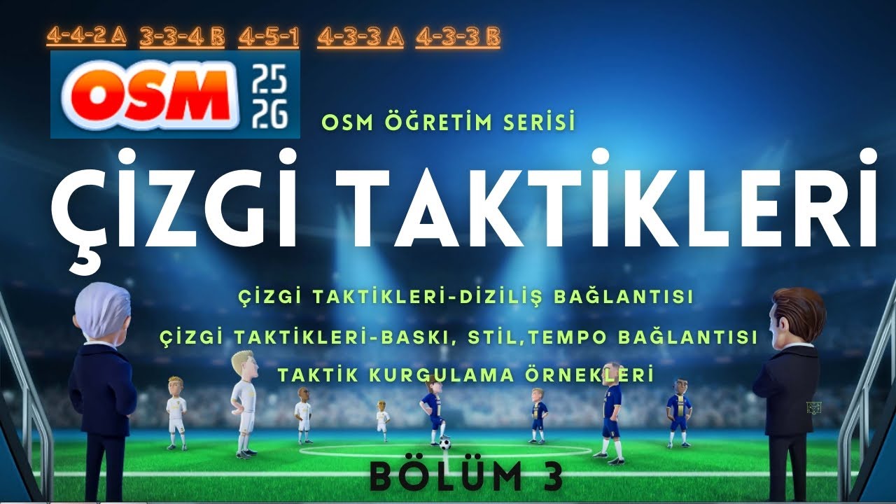 OSM'de Kazandıran Çizgi Taktikleri ve Taktik Ayarları | Tüyolar | Ufuk Açıcı Bir Bölüm | OSM 25-26