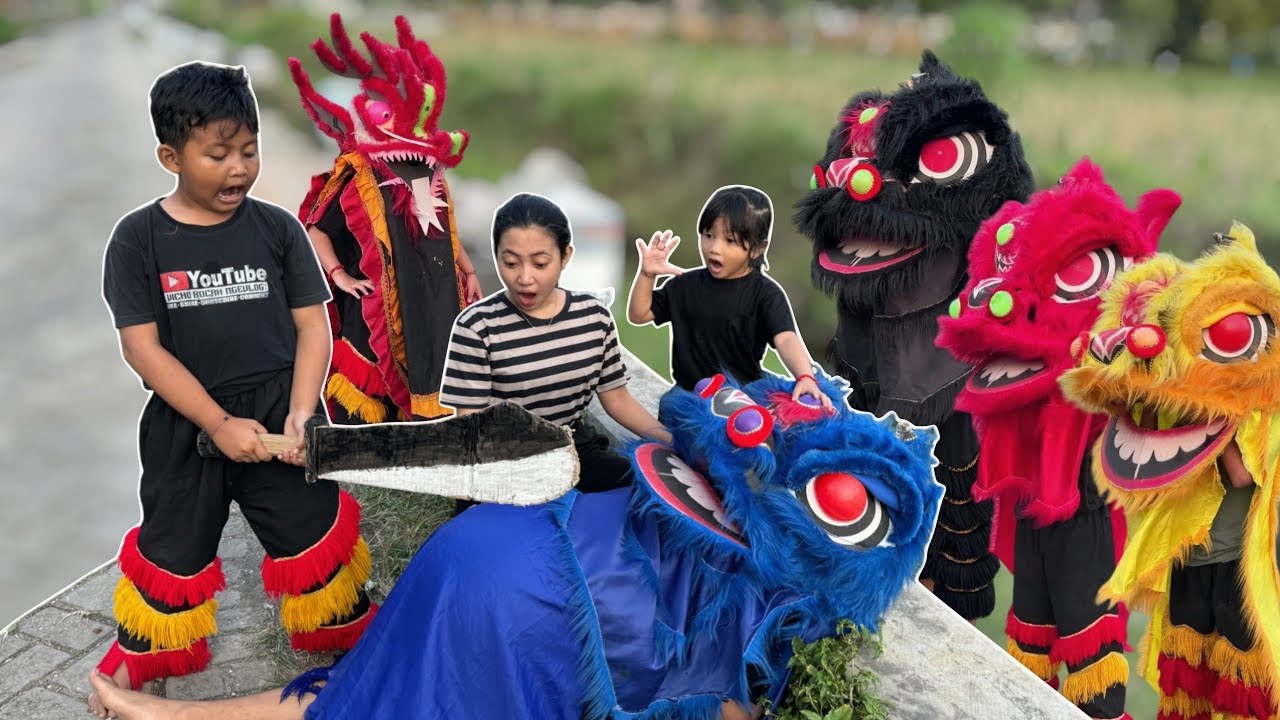 WAH GEESS TERNYATA BARONGSAI MERAH ITU AN4KNYA BARONGSAI BIRU | DRAMA LUCU 
