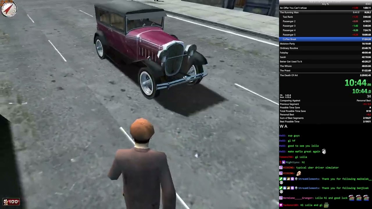 Mafia any% speedrun in 2:28:01 IGT [Former WR]