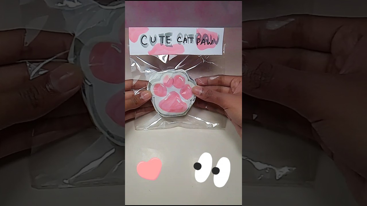 DIY cute taba squishy | cat paw taba squishy 
