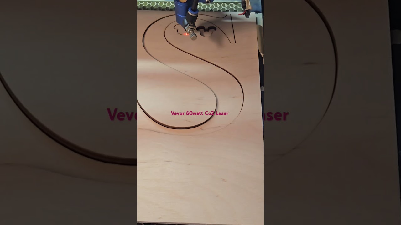 Vevor 60watt Co2 Laser #engraving @vevor.official #co2laserengraving #Vevor wood cutting