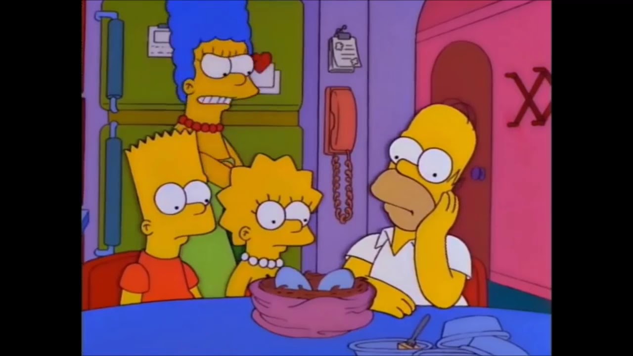 Barts Bird Eggs Actually Contain Lizards  The Simpsons