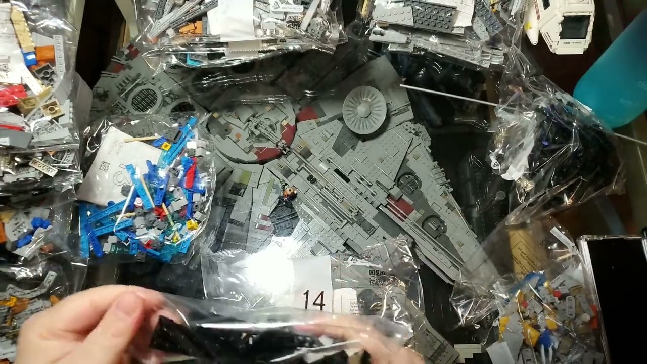 LEGO Enterprise D - Full Stream #1 - Most of the engineering hull