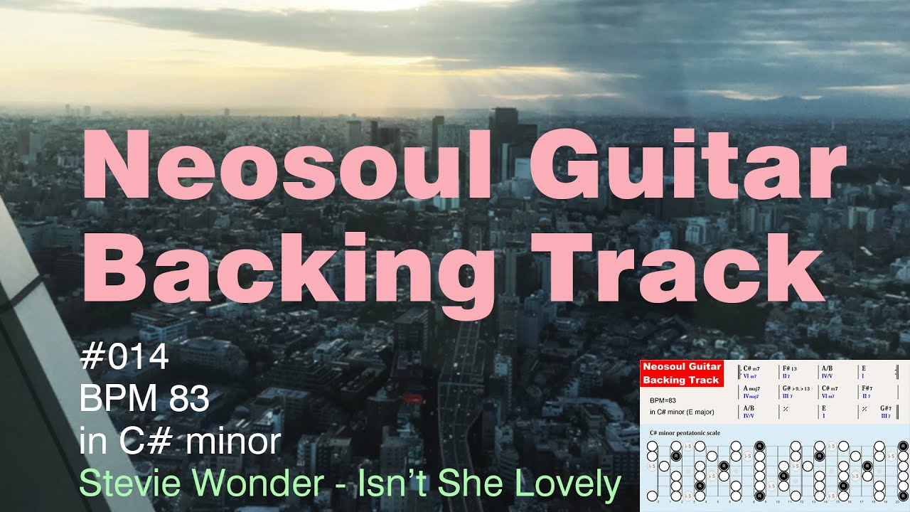 Neosoul Guitar Backing Track 014 - "Stevie Wonder - Isn't She Lovely"