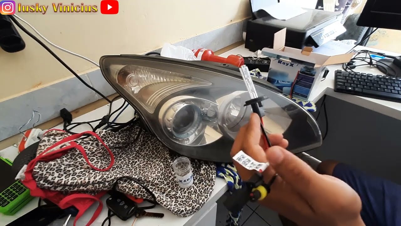 HYUNDAI i30 - INSTALAÇÃO DE XENON OU SUPER LED – PARTE 02 POSICIONAMENTO E ADAPTAÇÃO DAS LÂMPADAS