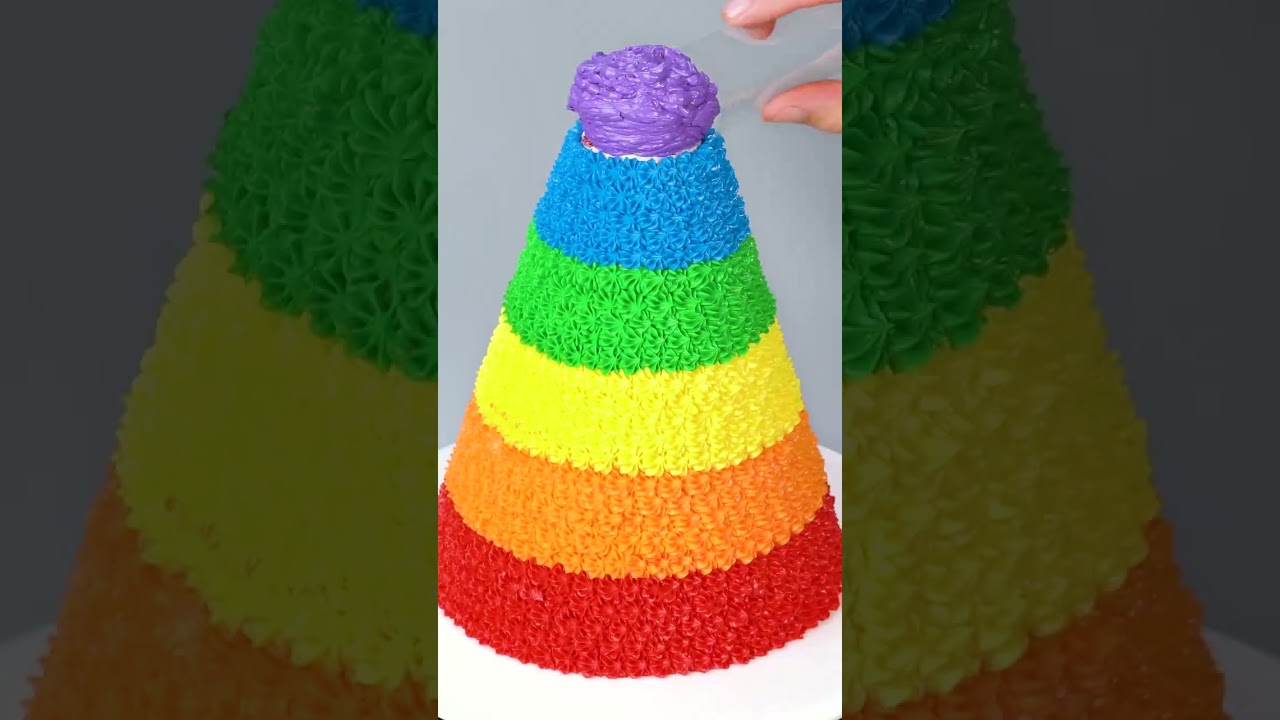 #shorts Making Unique Rainbow Cake