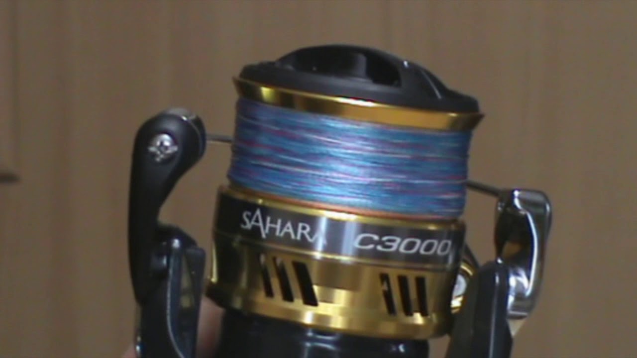 SHIMANO SAHARA С3000 КАК ПРАВИЛЬНО НАМОТАТЬ ПЛЕТЕНКУ