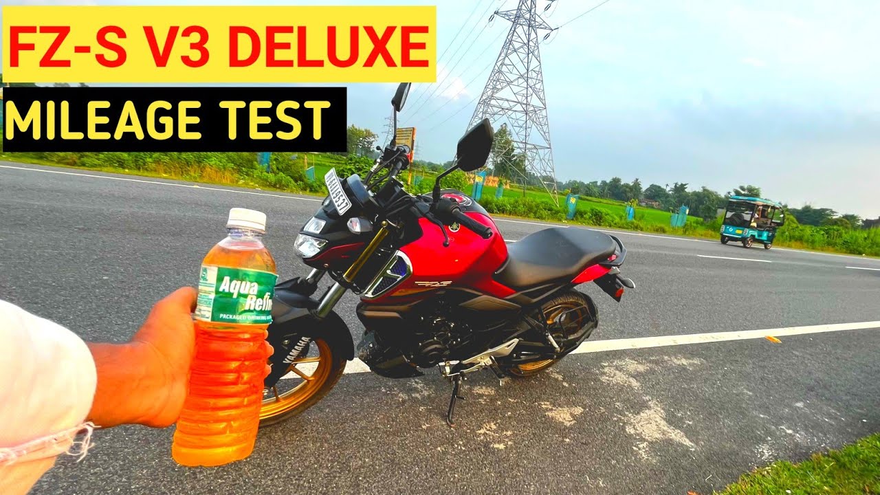 Yamaha FZS Mileage Test | fzs v3 deluxe mileage test | Yamaha FZ-S V3 Mileage Test