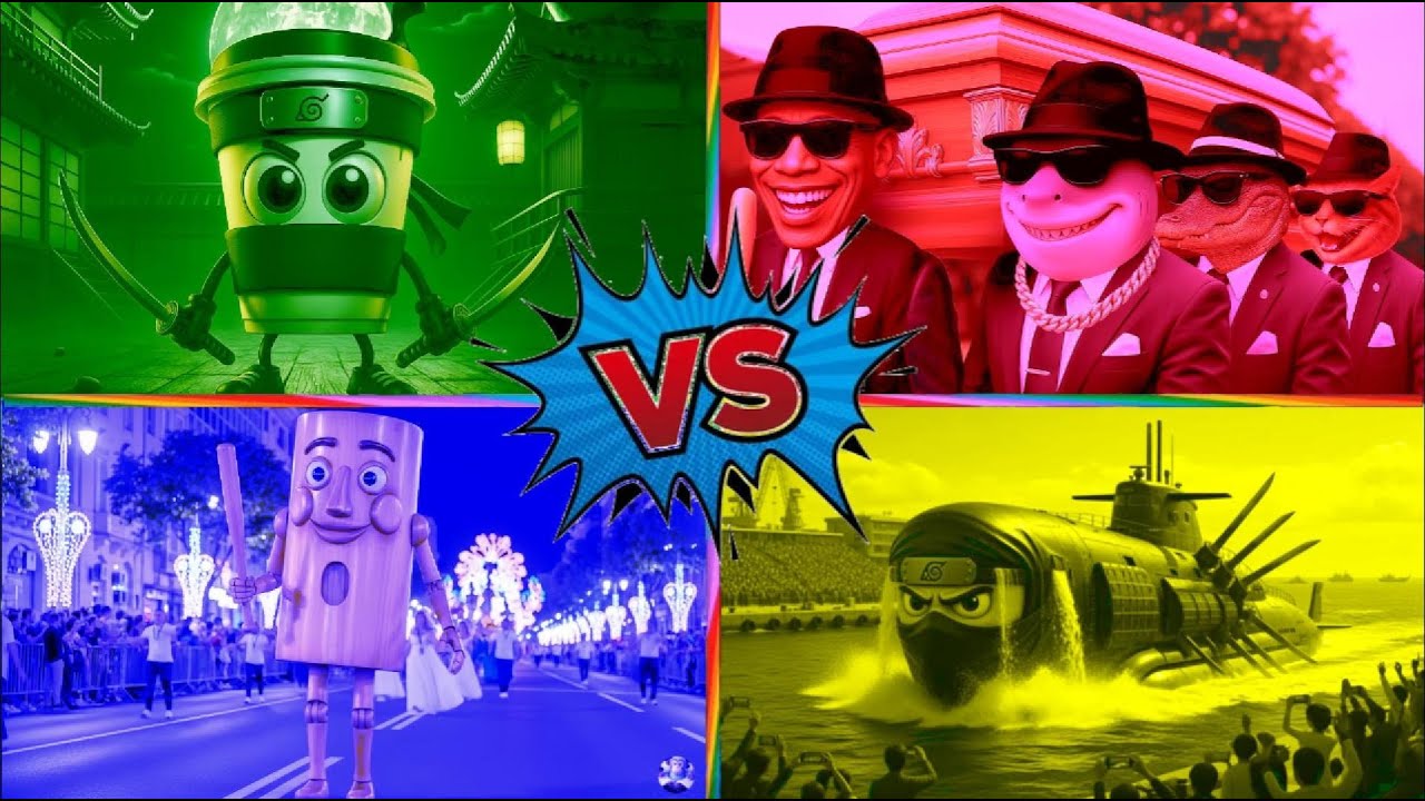 BRAINROT MEGA BATTLE #tungtungtungsahur #tralalerotralala #ballerinacappuccina #rap #orcaleroorcala