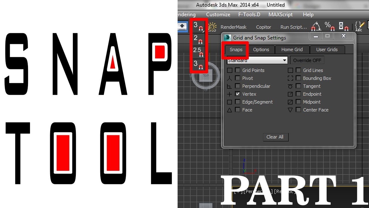 3ds max expert training  how to use snap tool in 3ds max hindi