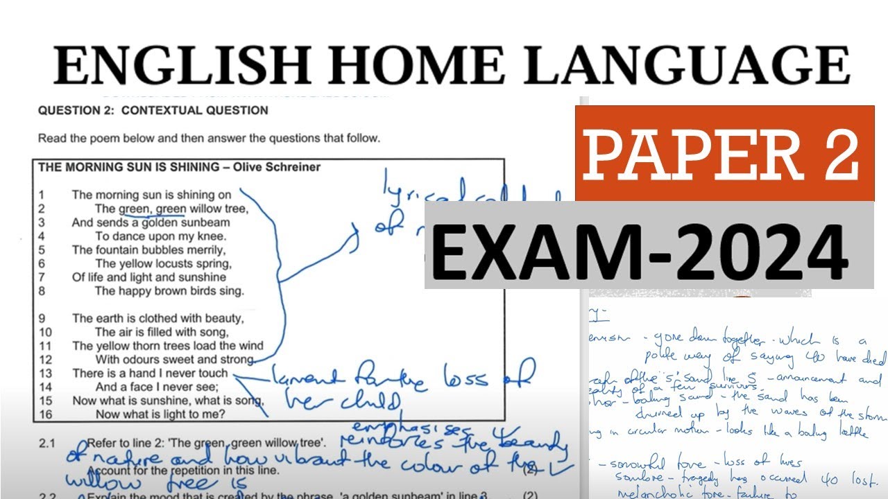 2024 PAPER 2 ENGLISH HOME LANGUAGE  FINAL EXAMS 2024 GRADE 12: THUNDEREDUC