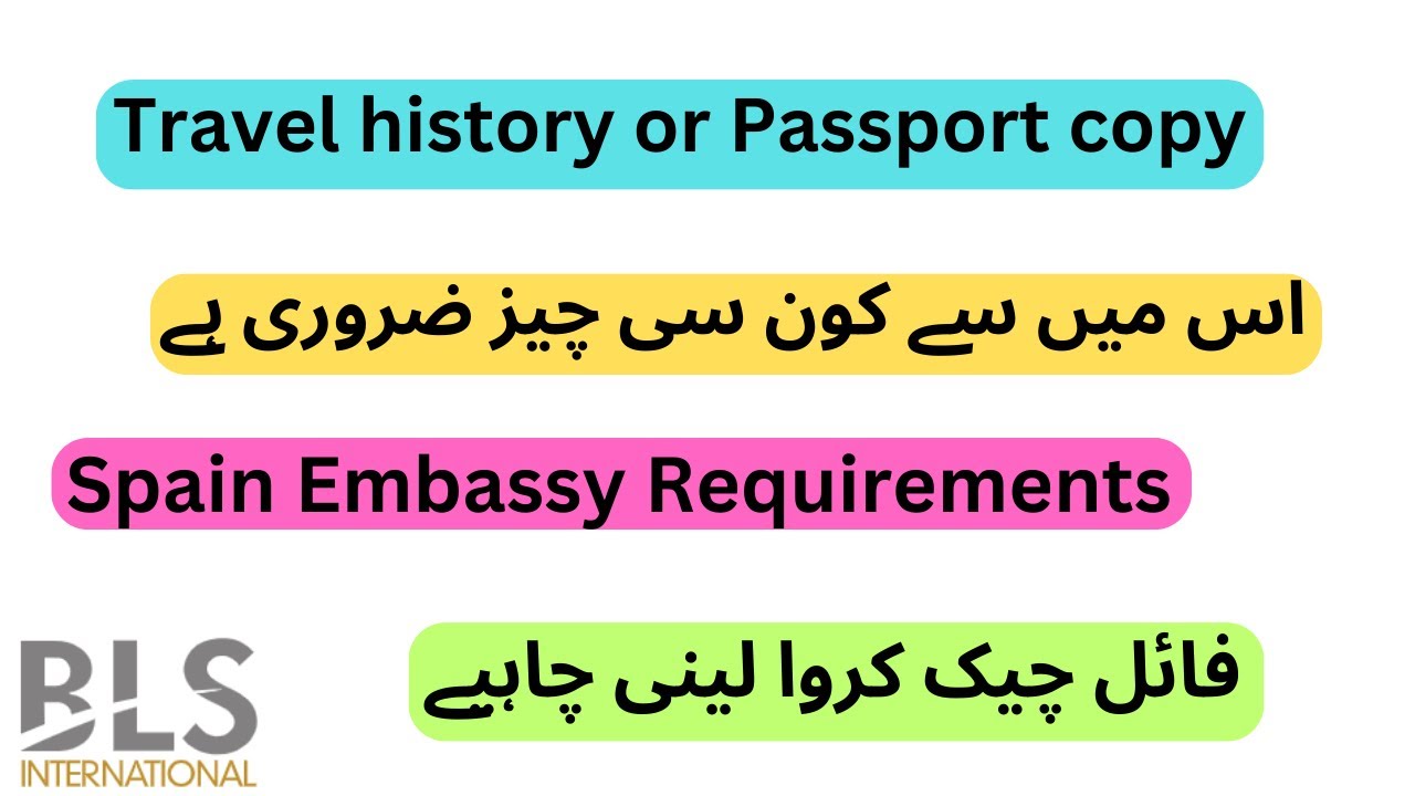 Spain Embassy Requirements Passport Copy Or Travel History Which of these two is better? Family Visa