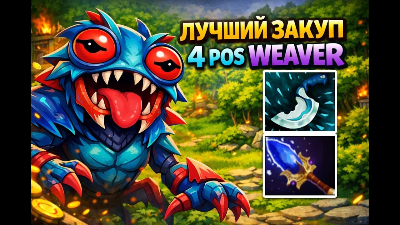 КАК ПРАВИЛЬНО ИГРАТЬ НА 4POS WEAVER | AGHANIM + BlLINK ИМБА?! #10