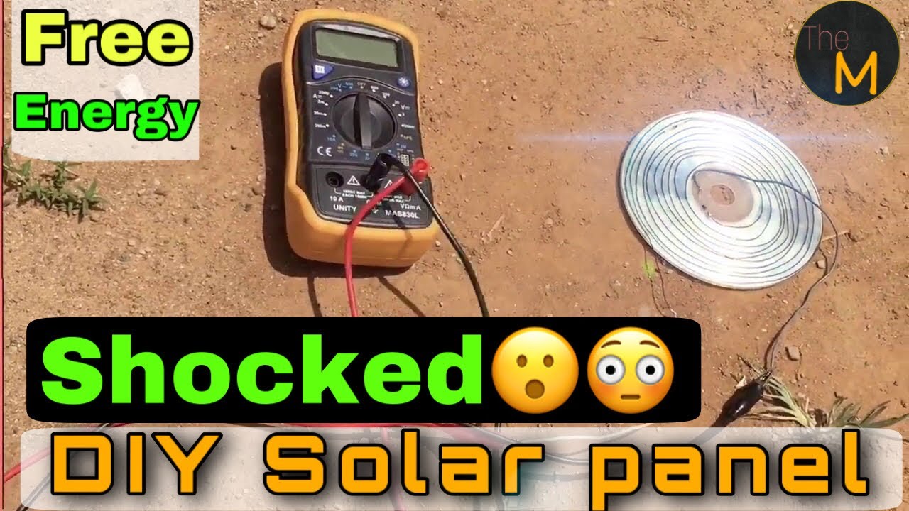 free energy 100%, how to make solar cell from flat CD