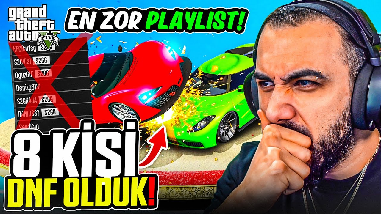 NEREDEYSE BÜTÜN TAKIM DNF OLDU! EKİPLE GTA V PLAYLİST | Barış Can