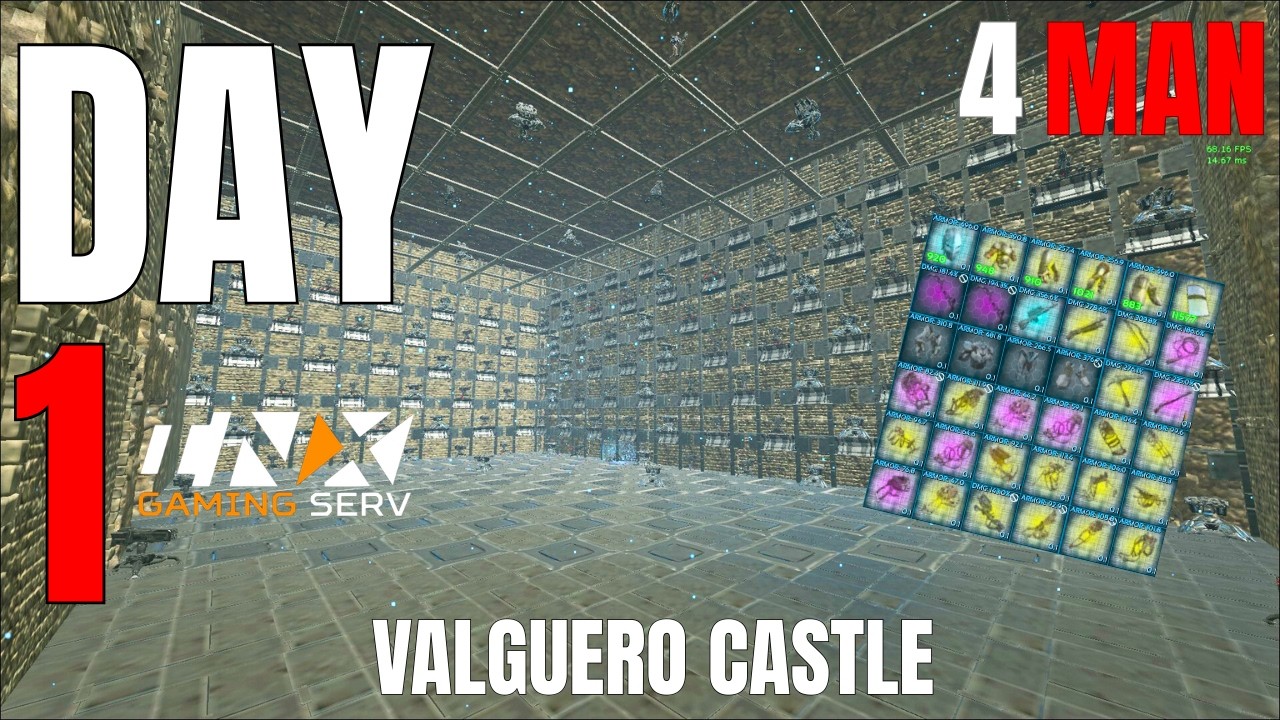 HOW WE CLAIMED CASTLE CAVE ON THE MOST POPULATED SERVER ON ARK 🛕- INX 4 MAN