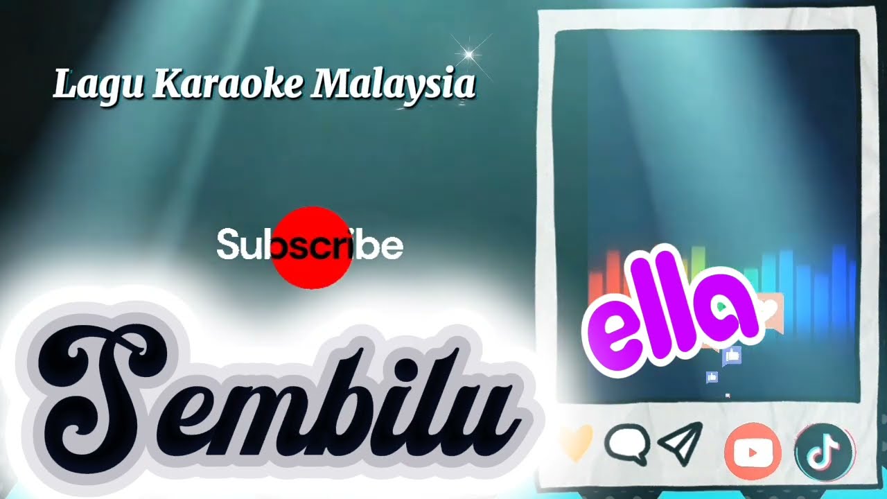 🎤 KARAOKE Ella - Sembilu Hard Rock MALAYSIA ERA 80–90AN | Nostalgia Slow Rock & Balada
