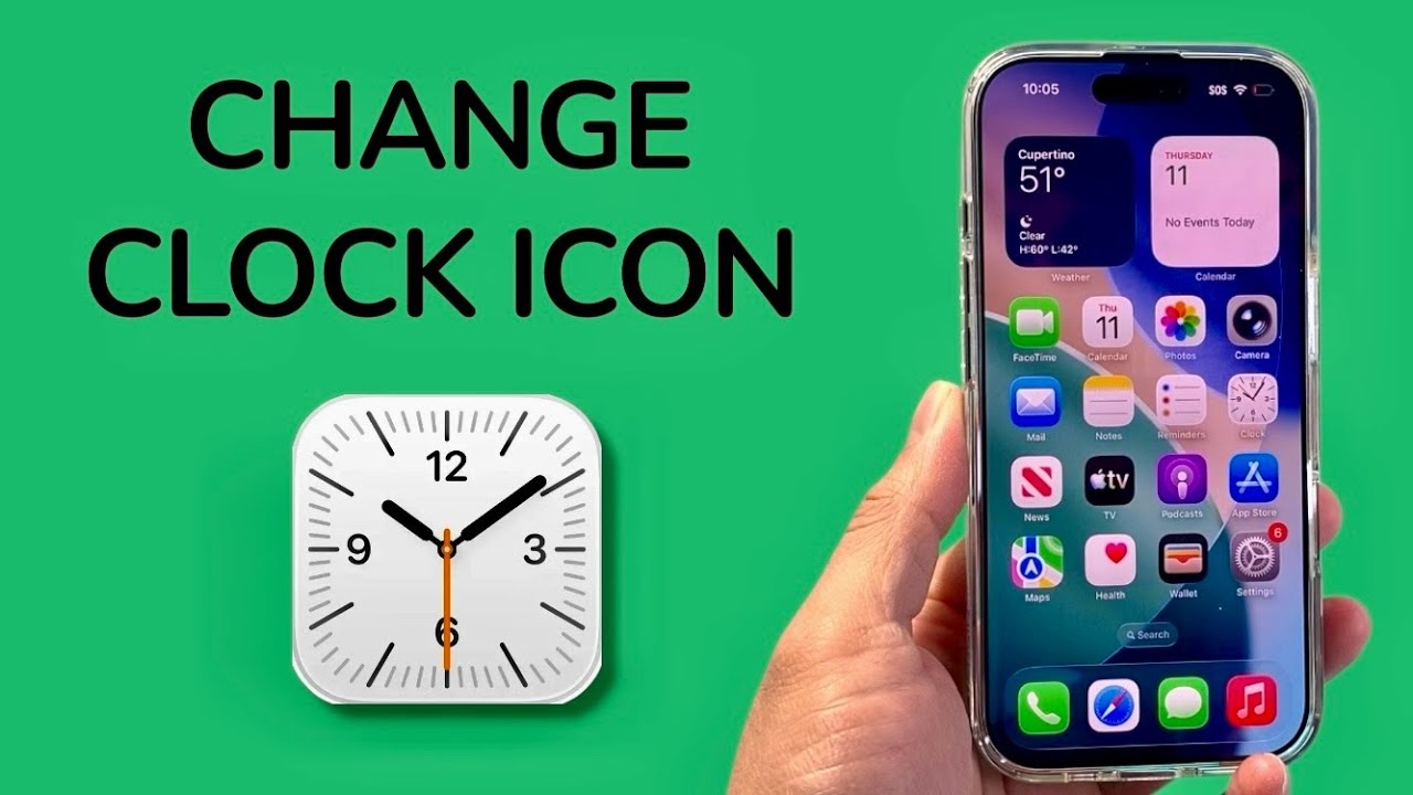 How To Change Clock Icon On iPhone Home Screen