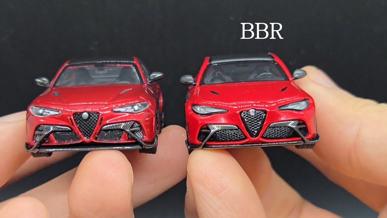 1/64 Motor Gallery Alfa Romeo Giulia GTAm Comparison