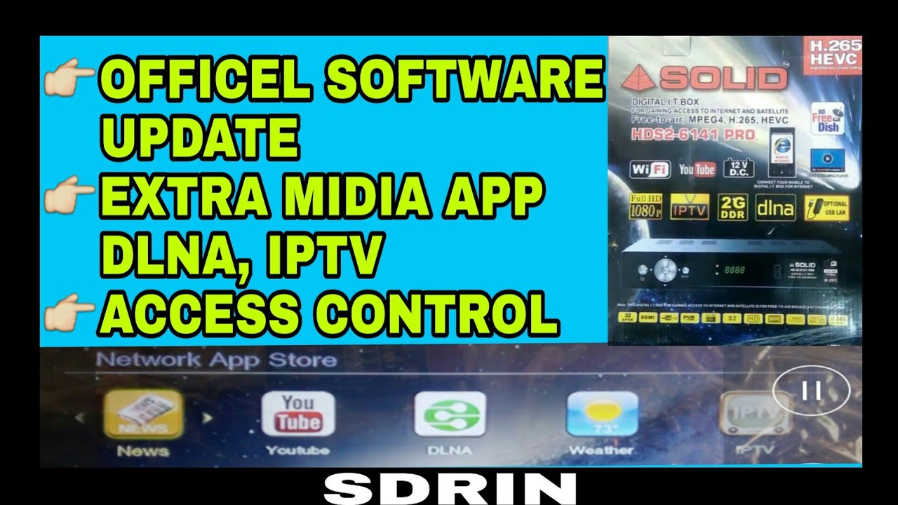 SOLID HDS2- 6141PRO OFFICEL SOFTWARE UPDATE DLNA FEATURES &ACCESS CONTROL SOFTWARE