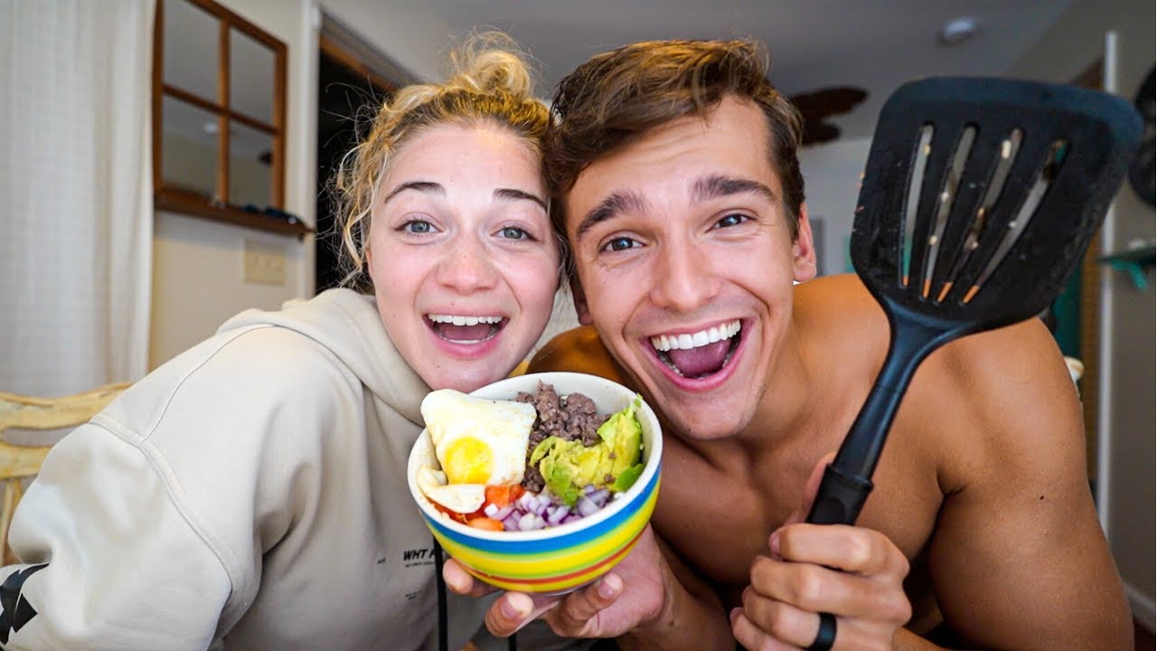 DINNER DATE at home | Matt and Abby