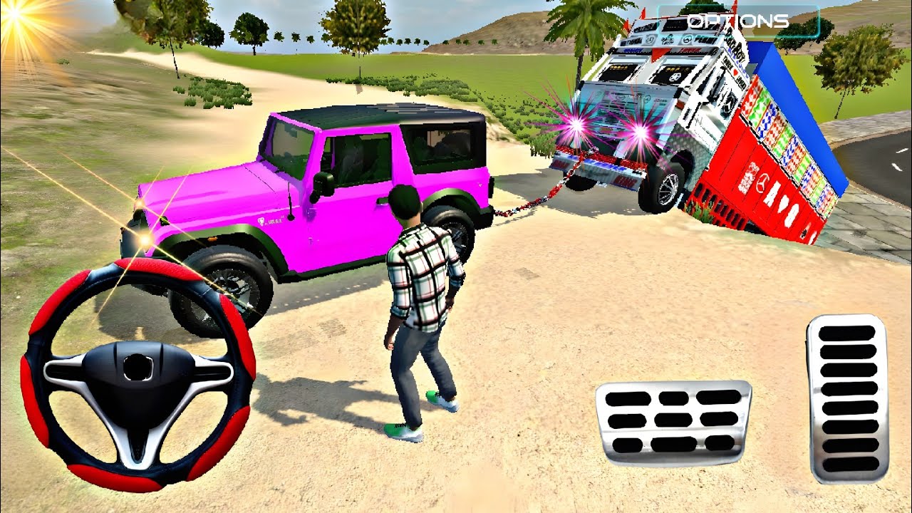 Three Thars Pulling a Truck Together (INDIAN VEHICLES SIMULATOR 3D GAME) #2