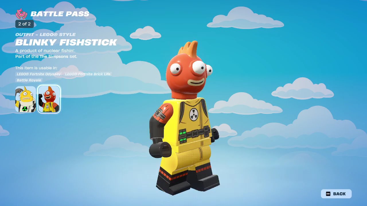 Fortnite THE SIMPSONS SEASON FULL BATTLE PASS SHOWCASE