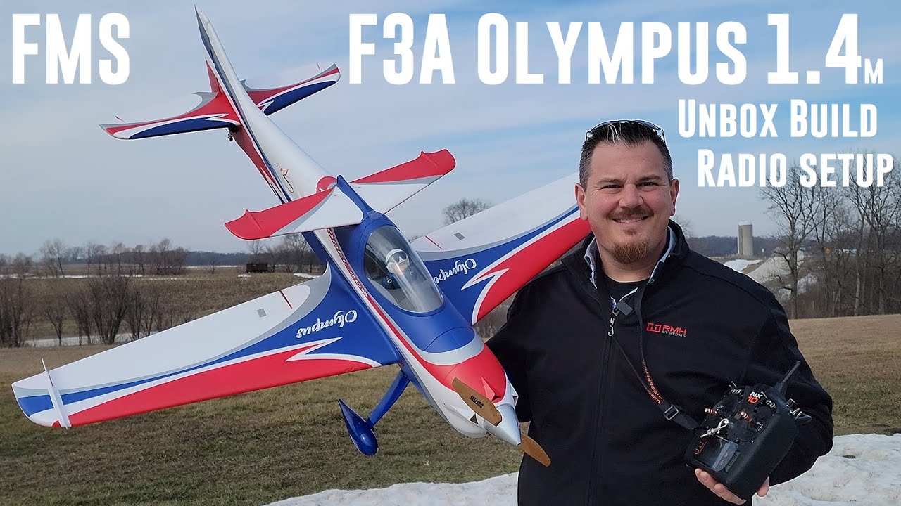 FMS - F3A Olympus - 1.4m - Unbox, Build, & Radio Setup