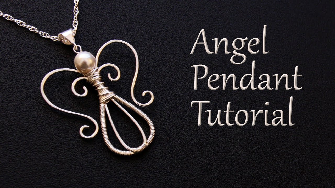 Angel Pendant Tutorial - Easy Wire Wrapped Jewelry Project - Gift for Nurse DIY