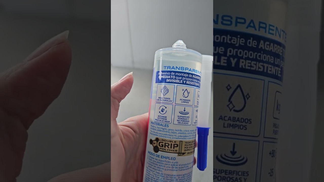 Montack agarre total invisible adhesivo instant&aacute;neo transparente pega todos materiales marca ceys