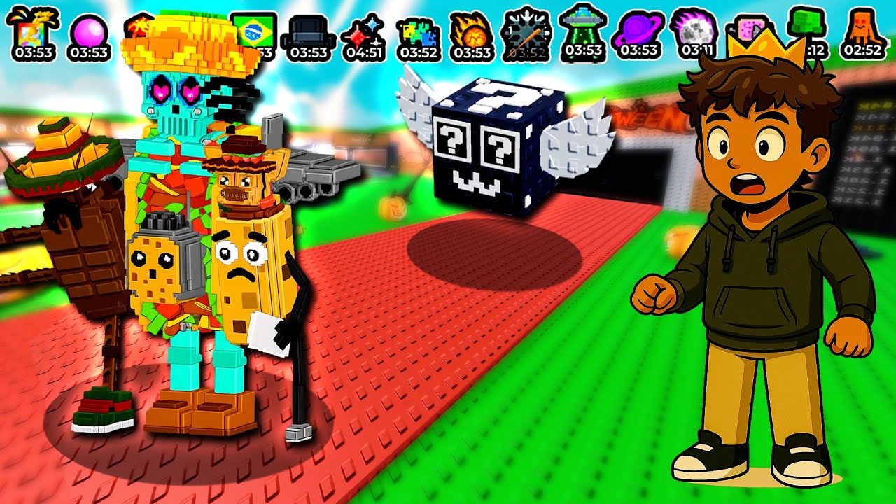 😱 LA TACO COMBINASION LIMITADO E LUCKY BLOCK SECRETA NO EVENTO DE ADM DO ROUBE UM BRAINROT