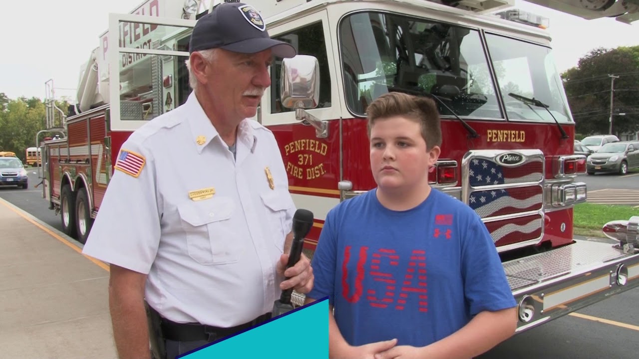 Penfield Fire Company Essay Contest Winner Fire Truck Ride