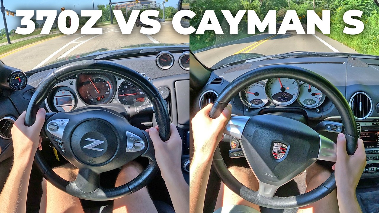 Porsche Cayman S vs. Nissan 370z | The $25,000 Sports Car POV Comparison!