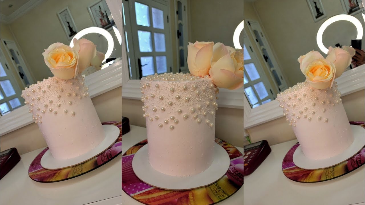 كيكة شوفة 💍💗 مع تلوين الشونتيي بلون crevette مع التزيين و سعر البيع لأصحاب المشاريع 💰💵