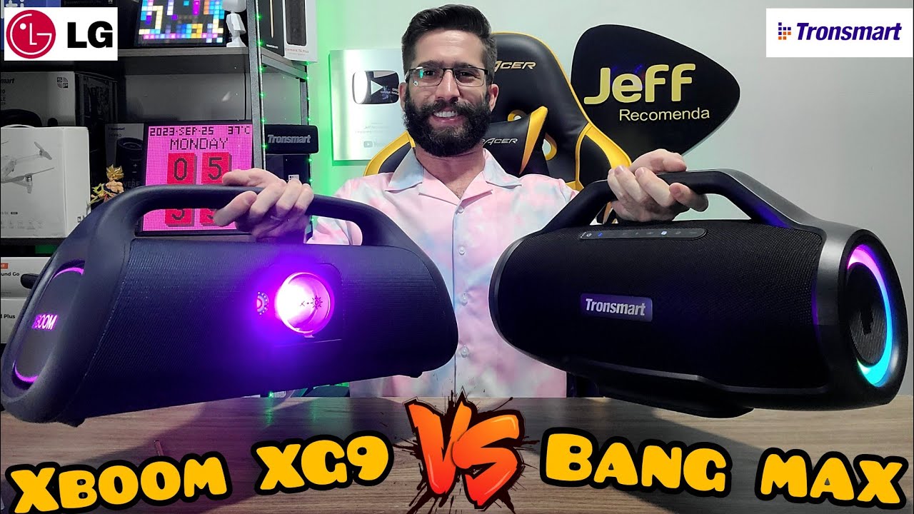 TRONSMART BANG MAX 130W Vs LG XBOOM XG9 120W: Qual CAIXA DE SOM Escolher? Quem Ganhou? (Comparativo)