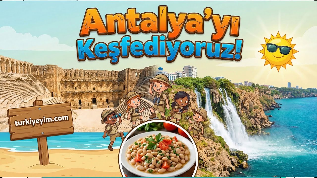 ☀️ Antalya'yı Geziyoruz! Düden Şelalesi ve Güneş | Eğlenceli Türkiye Turu 🇹🇷
