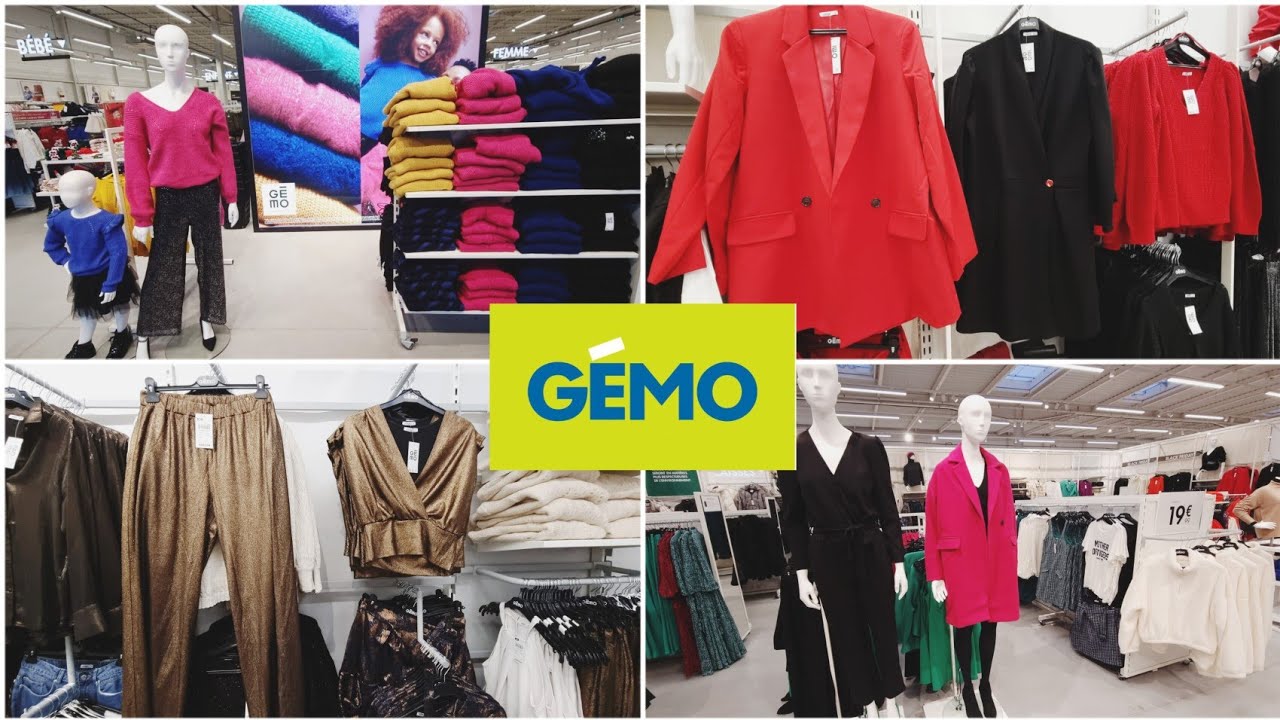 🥳💜GEMO V&Ecirc;TEMENTS FEMME NOUVELLE COLLECTION V&Ecirc;TEMENTS DE F&Ecirc;TE