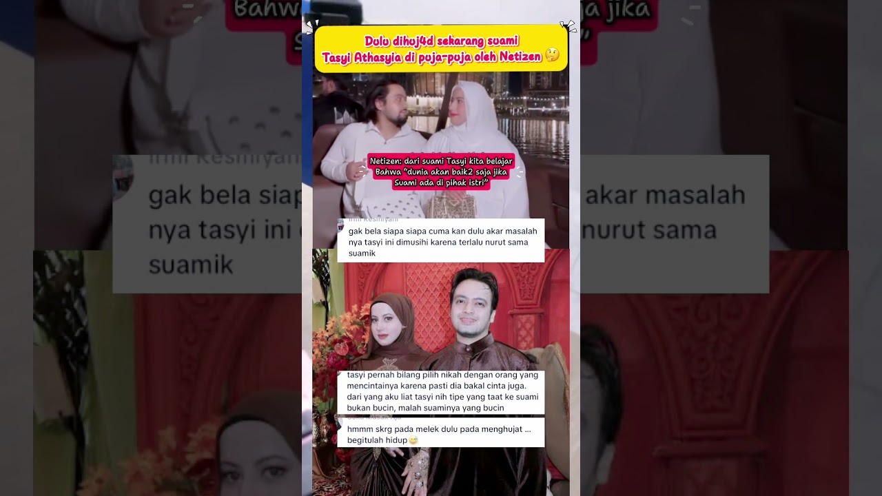 Dulu Dihujat, Kini Suami Tasyi Athasyia Dipuja Netizen 🤔✨