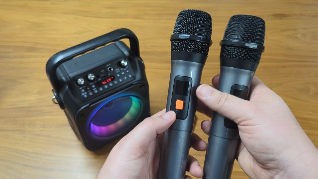 Dual Mic Karaoke Machine PACKED with Features!