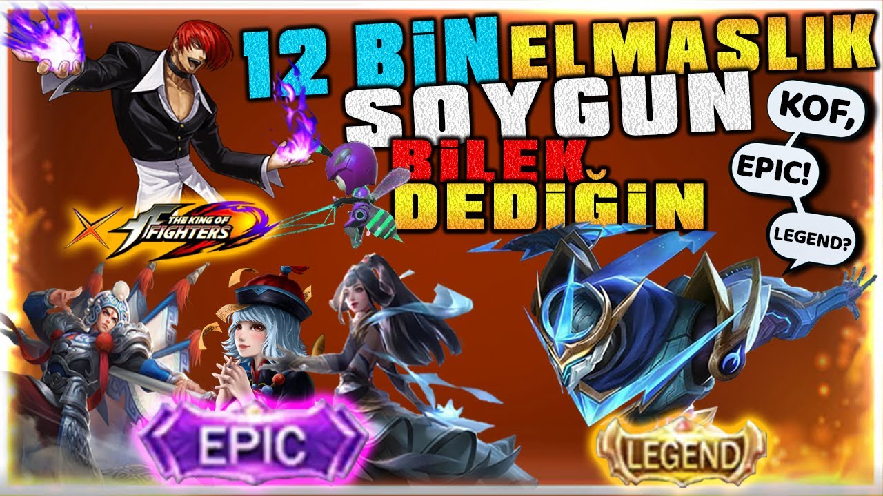 12 Bin Elmasa KOF, LEGEND, Vitrin Epik ve Dahası | Efsane KOF Çevirmesi | Mobile Legends Bang Bang