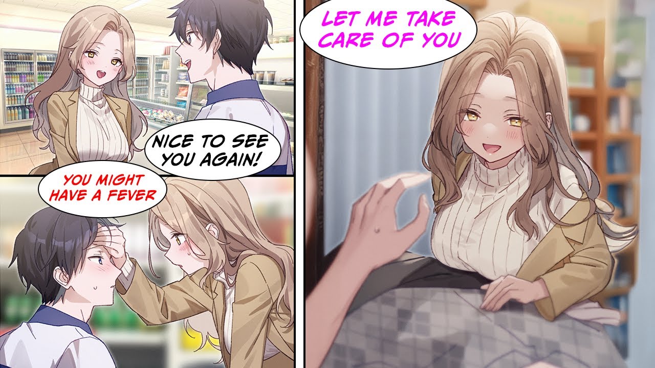 [Manga Dub] When I passed out at work, a beautiful regular customer took me home and took care of me