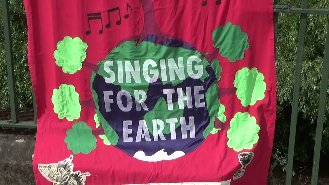 Earths Child sang at the River Rally in Sheffield  by Sheffield Climate Choir and friends