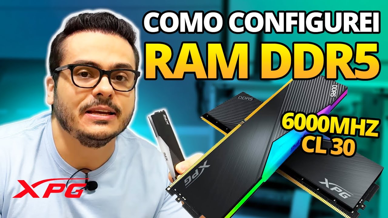 MOSTRANDO COMO CONFIGUREI AS MINHAS DDR5 LANCER DA XPG DE 6000MHZ COM CL30