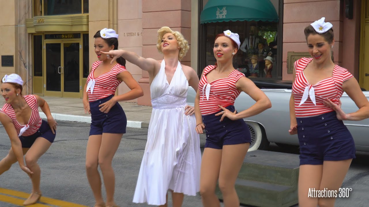 [4K] Marilyn Monroe Street show at Universal Studios Florida 2016