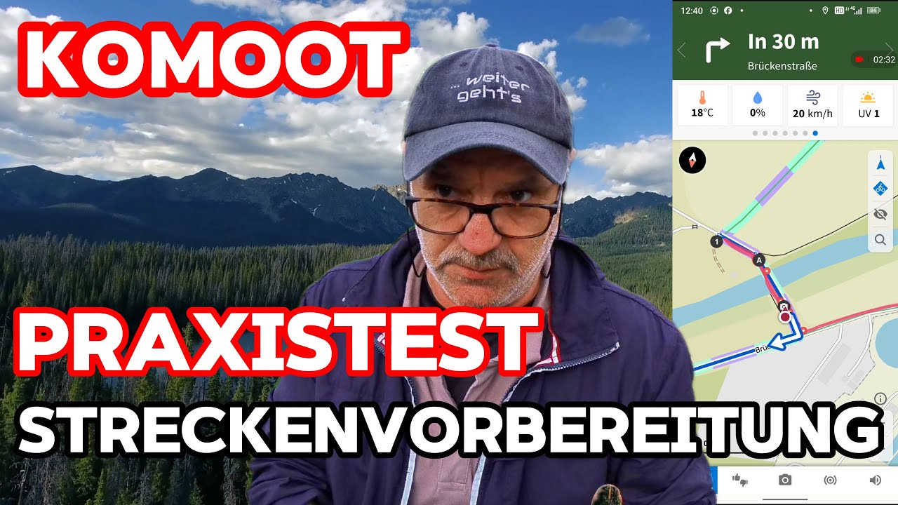 Komoot überzeugt ! Streckenvorbereitung und Navigation im Praxistest  I #bikepacking #ebike #komoot
